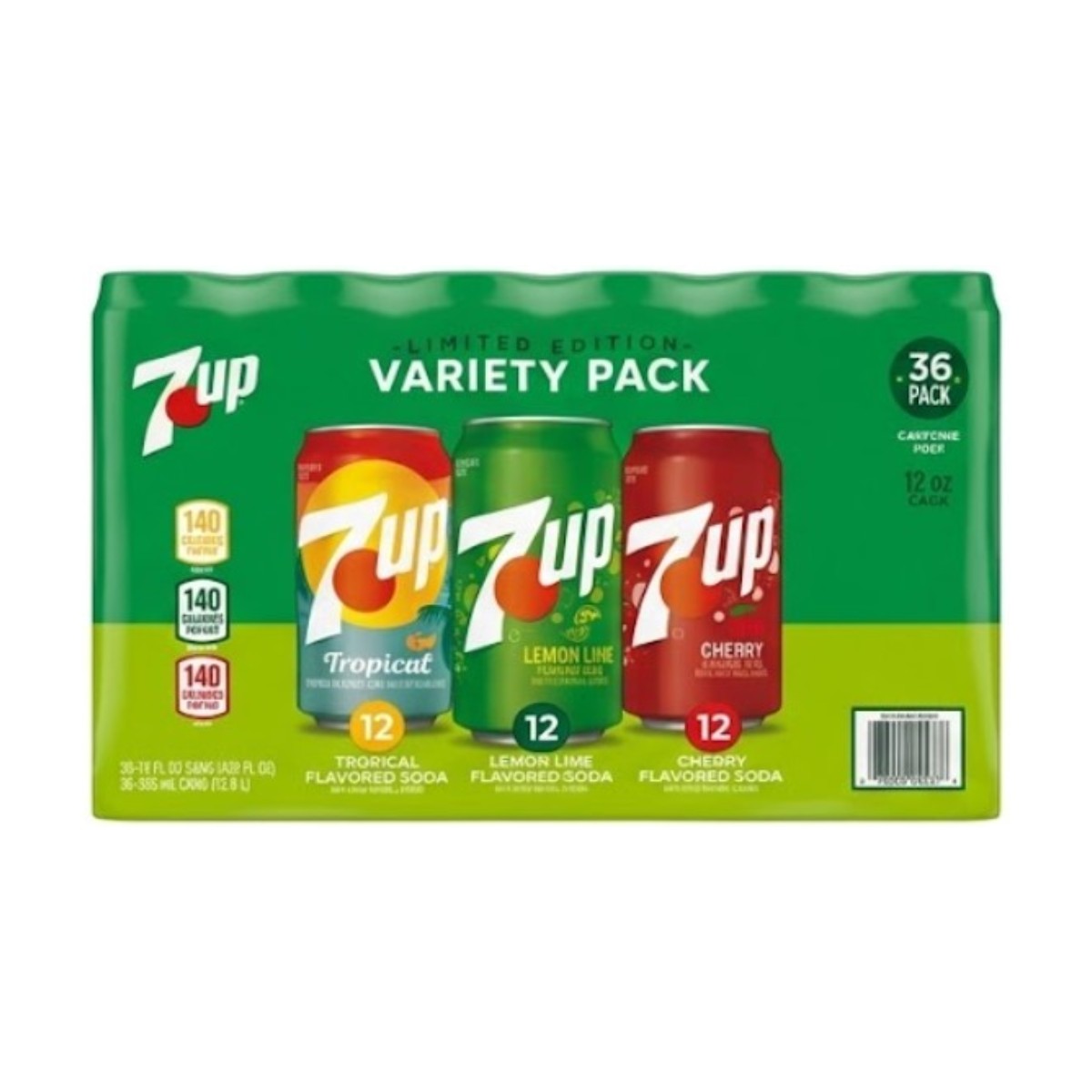 7up variety pack (tropical, lemon lime, cherry)